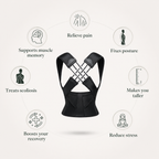 Rejuvex™ Posture Corrector — Adjustable Back Support Brace for Men & Women