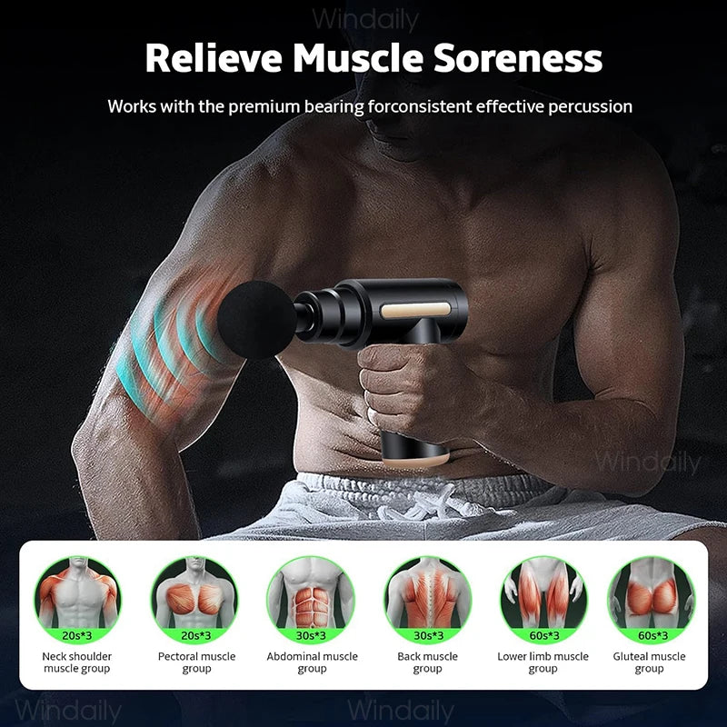 Rejuvex Deep Tissue Massage Gun — Percussion Muscle Relief