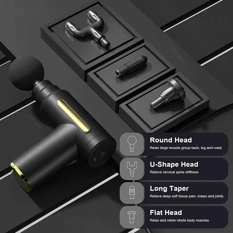 Rejuvex Deep Tissue Massage Gun — Percussion Muscle Relief