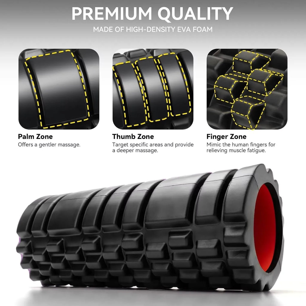 Rejuvex™ Deep Tissue Massage Roller — Muscle Recovery Foam Roller