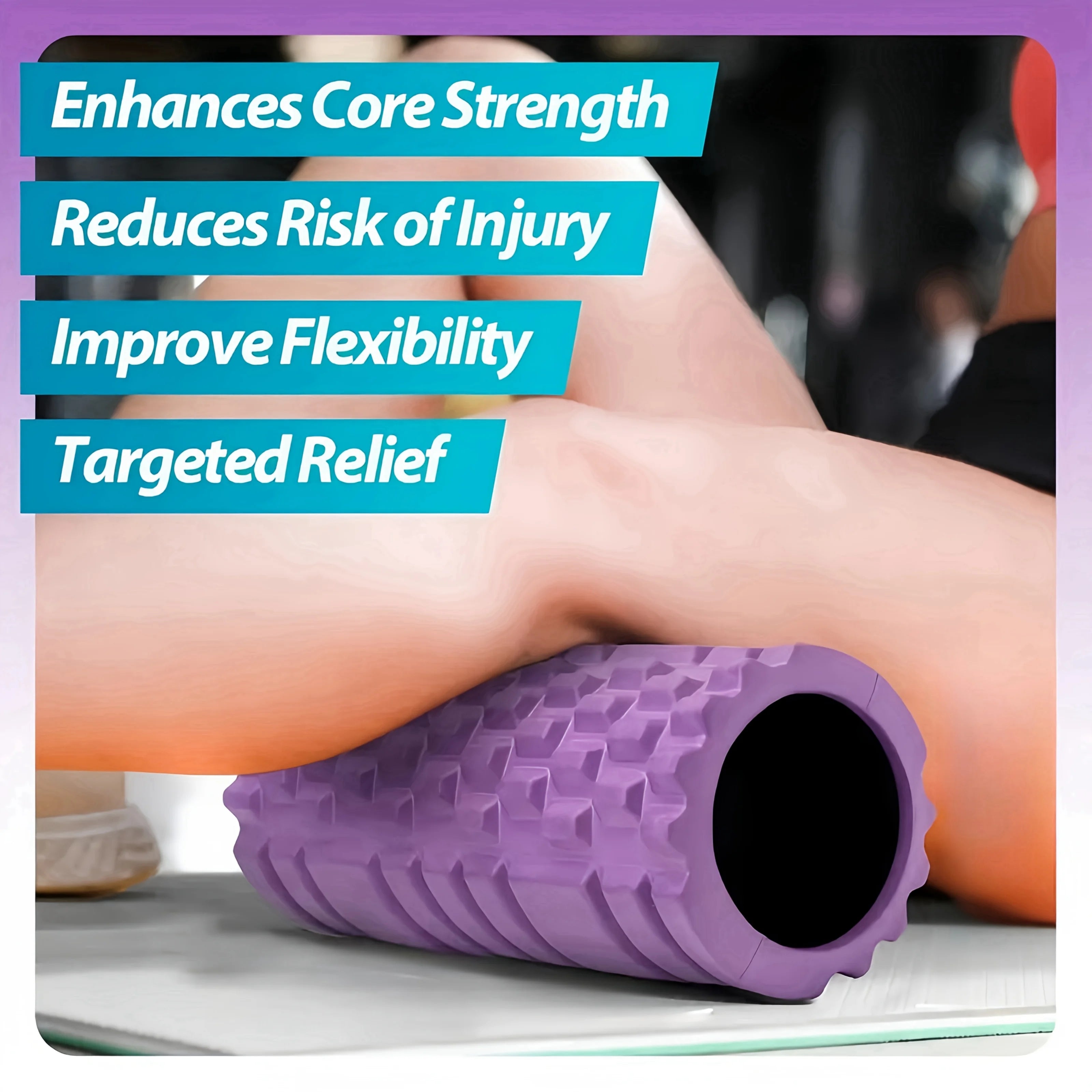 Rejuvex™ Deep Tissue Massage Roller — Muscle Recovery Foam Roller